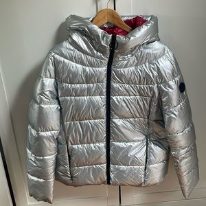 Noize Gweyn Hooded Puffer Jacket Silver